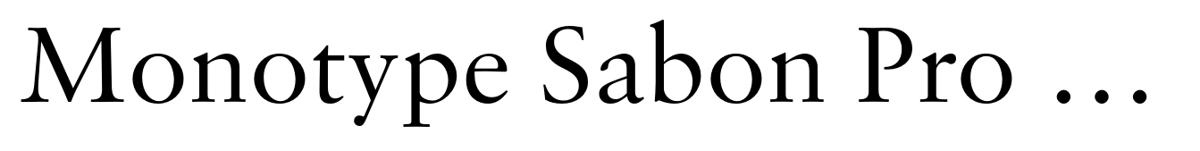 Monotype Sabon Pro Regular